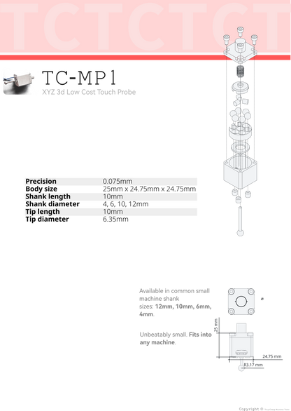 XYZ Touch Probe - TC-MP1